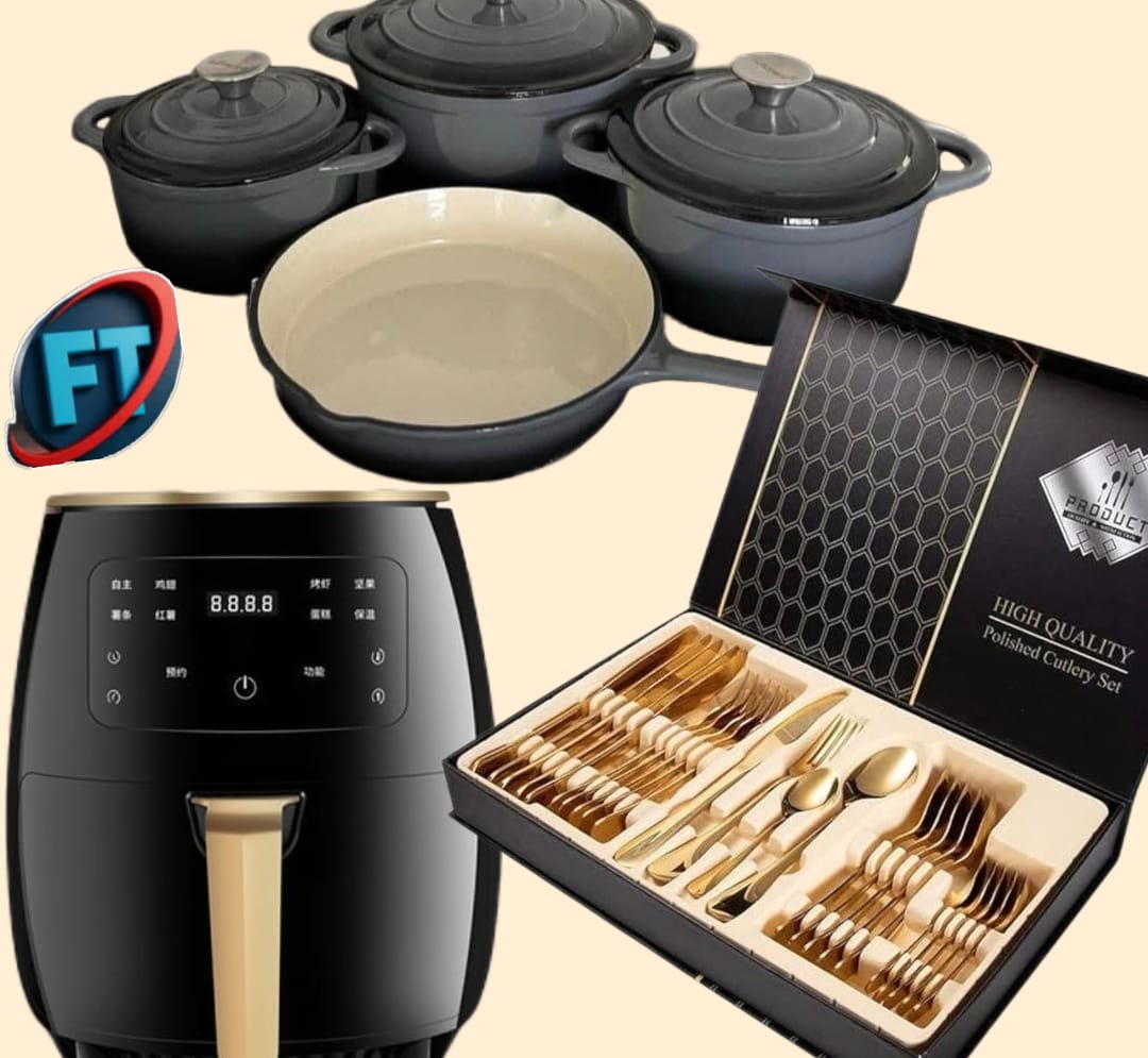 7 Piece Cast Iron Cookware Set With Lids And Frying Pan