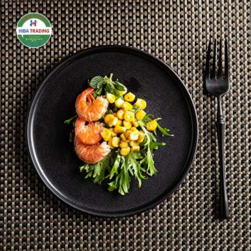 Black 1 Piece Plate Set for Dining and Entertaining