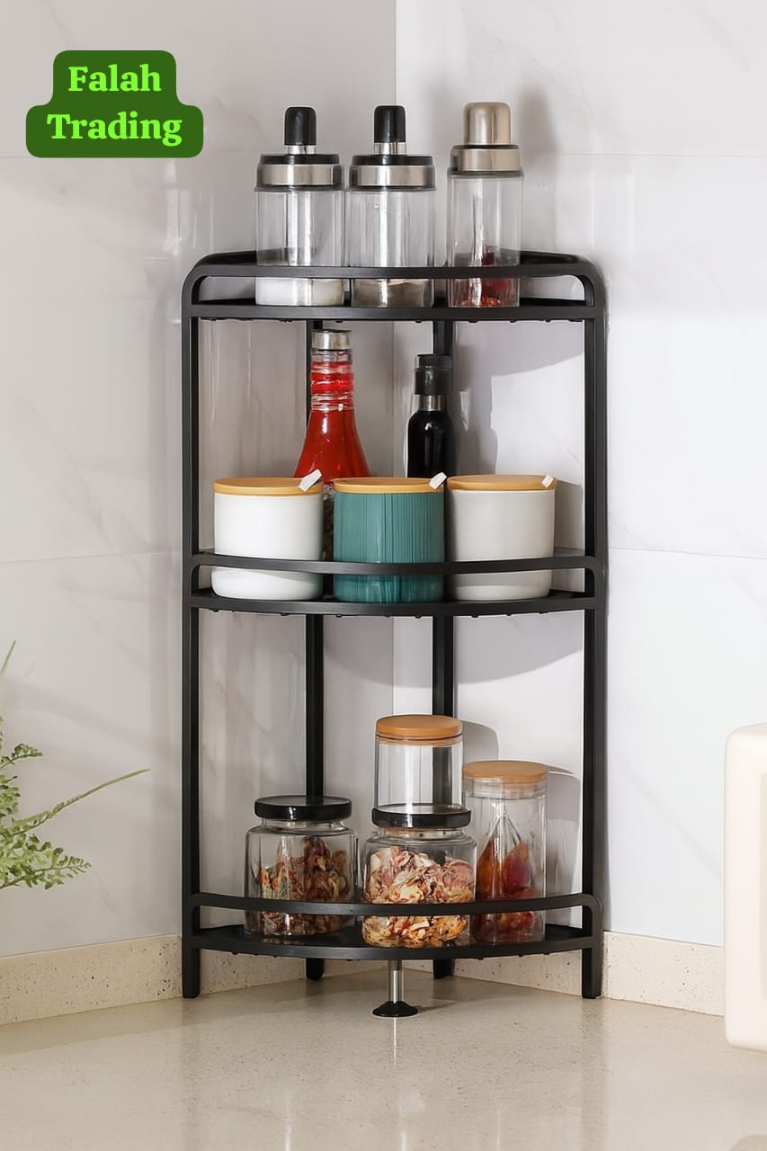 Three Layer Storage Rack Vertical Shelving Unit For Home