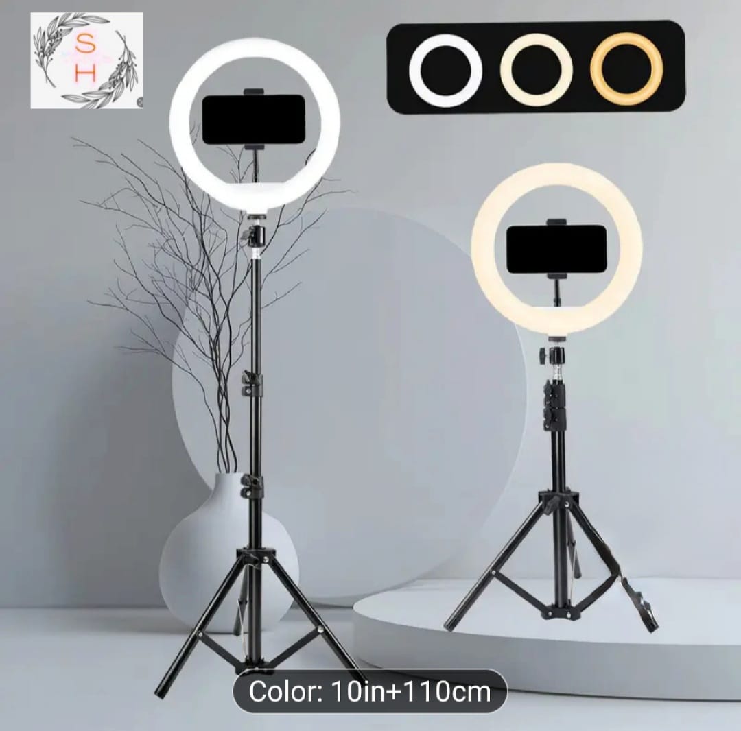 12 Inch Ring Light With Adjustable Tripod Stand For Creators