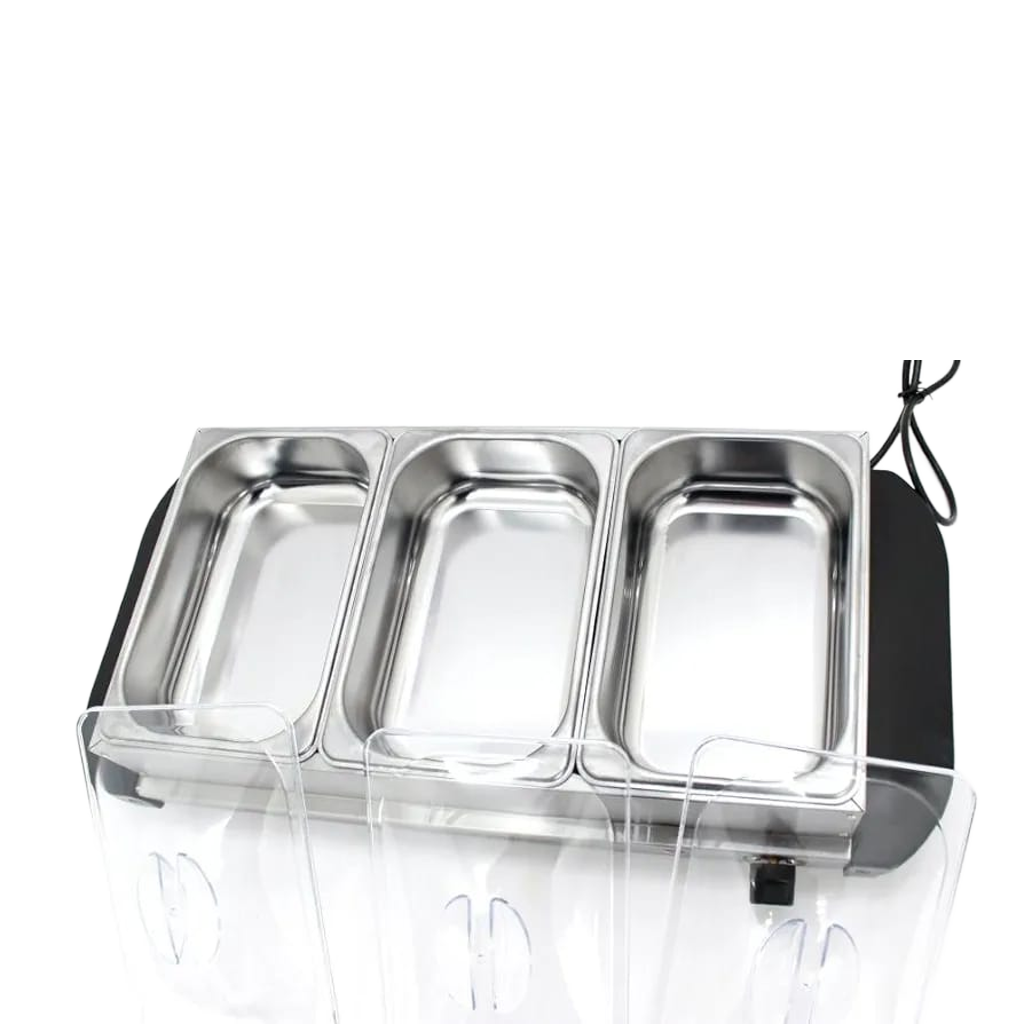 2 In 1 Food Warmer And Hot Plate With 3 Section Buffet