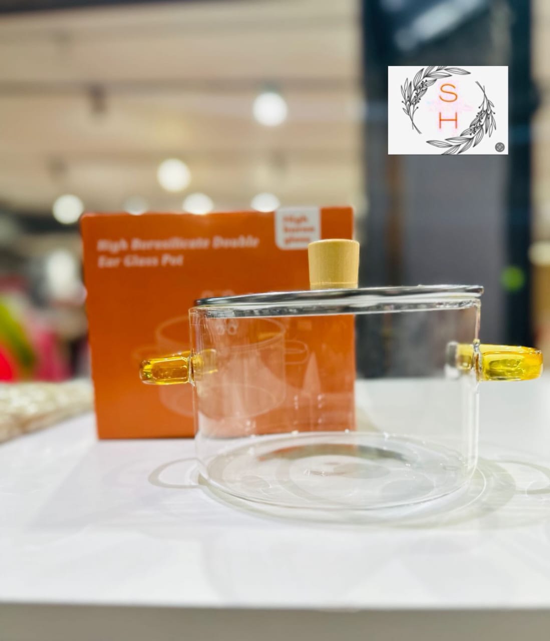 Clear Glass Pot For Cooking With Heat Resistant Design