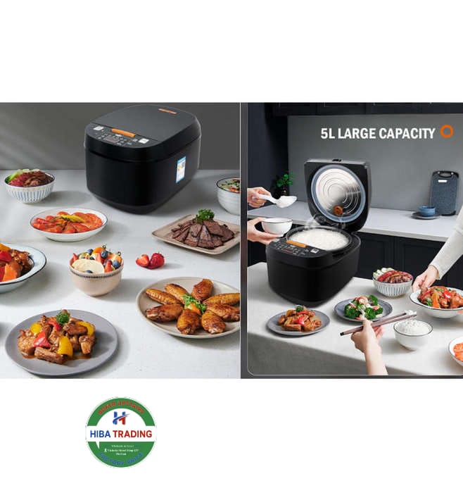 5L Electric Rice Cooker 1000W Fast Heating Family Size