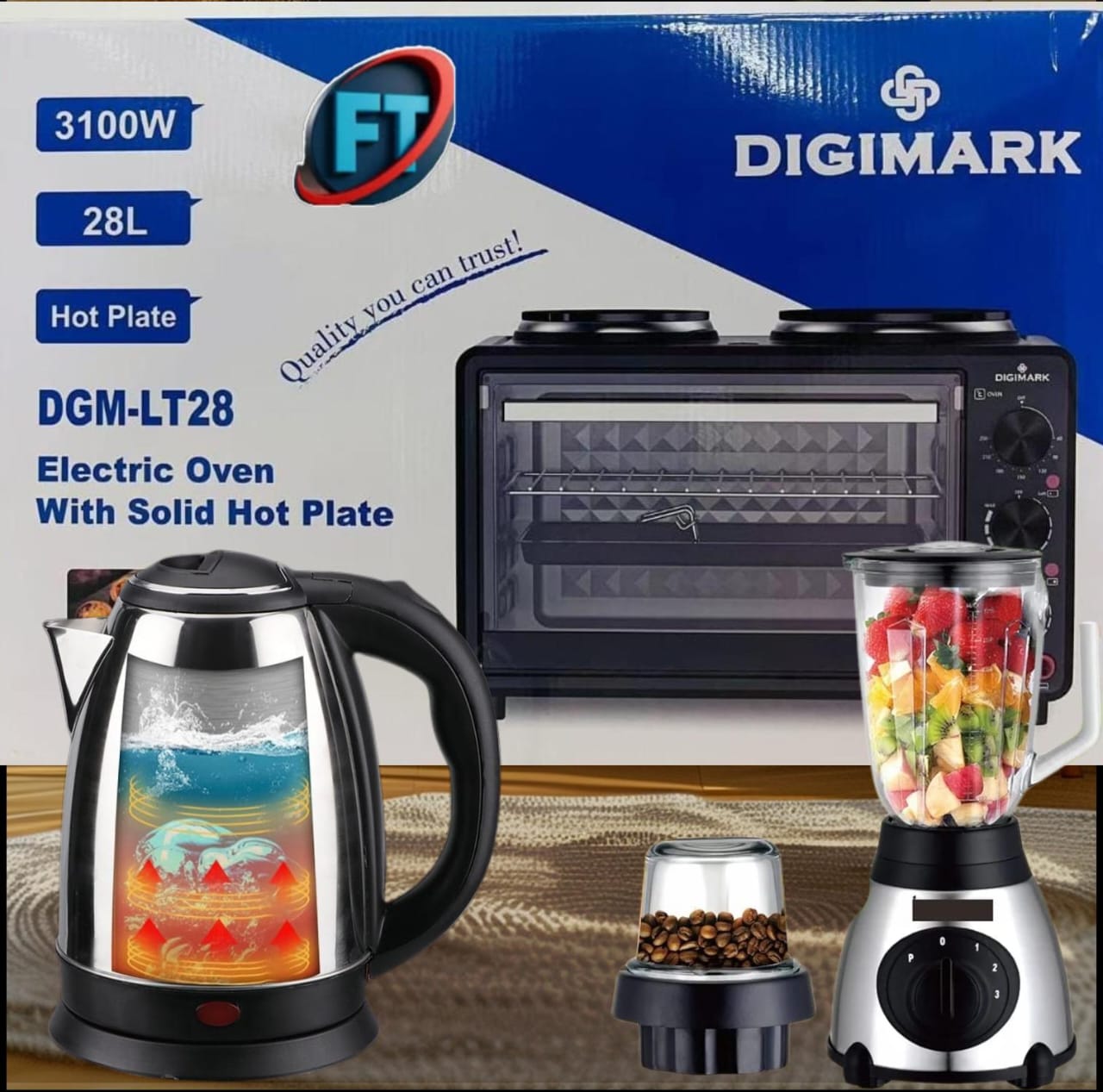 Electric kitchen combo