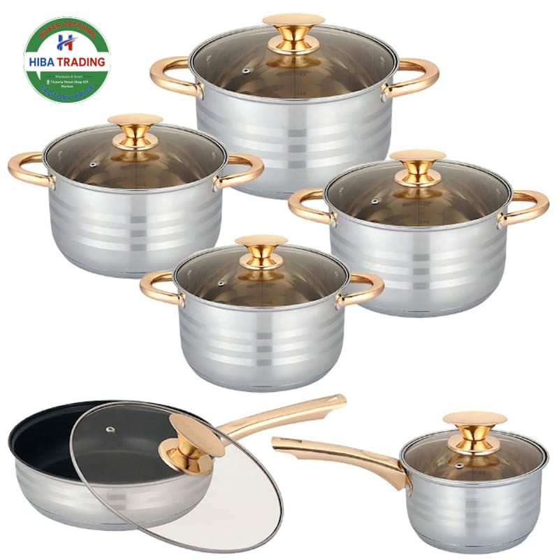 Stainless Steel Pots With Ergonomic Handles For Even Heat
