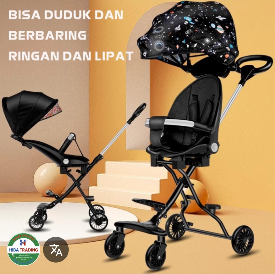 Two Way Foldable Lightweight Reversible Baby Stroller