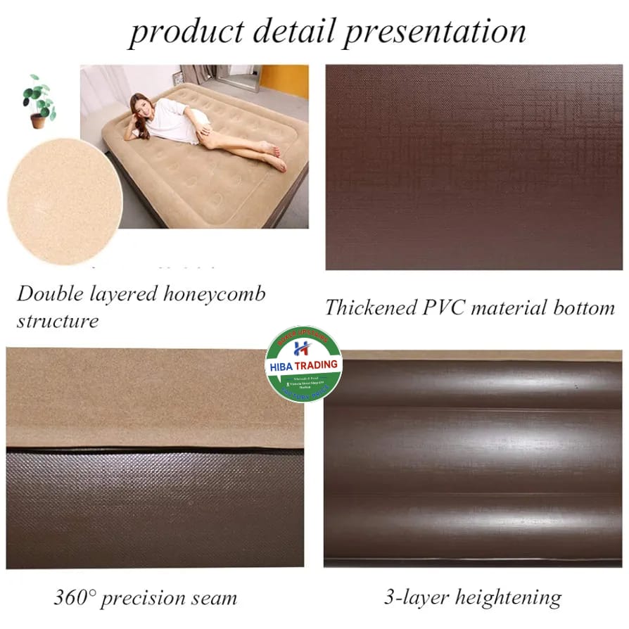 Single Inflatable Bed For Guests With Quick Inflation