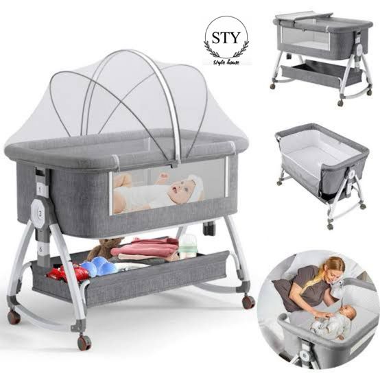 Foldable Baby Bed Crib For Nursery With Easy Setup Travel