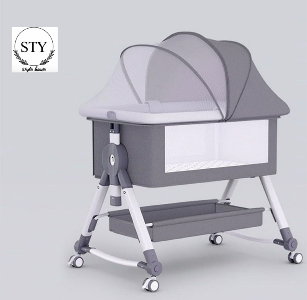 Foldable Baby Bed Crib For Nursery With Easy Setup Travel
