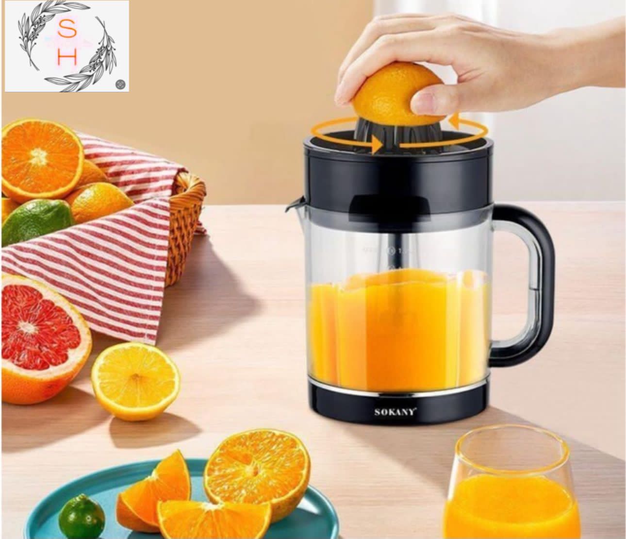 Stainless Citrus Juicer 1.2L Fresh Fruit Squeezer Pro