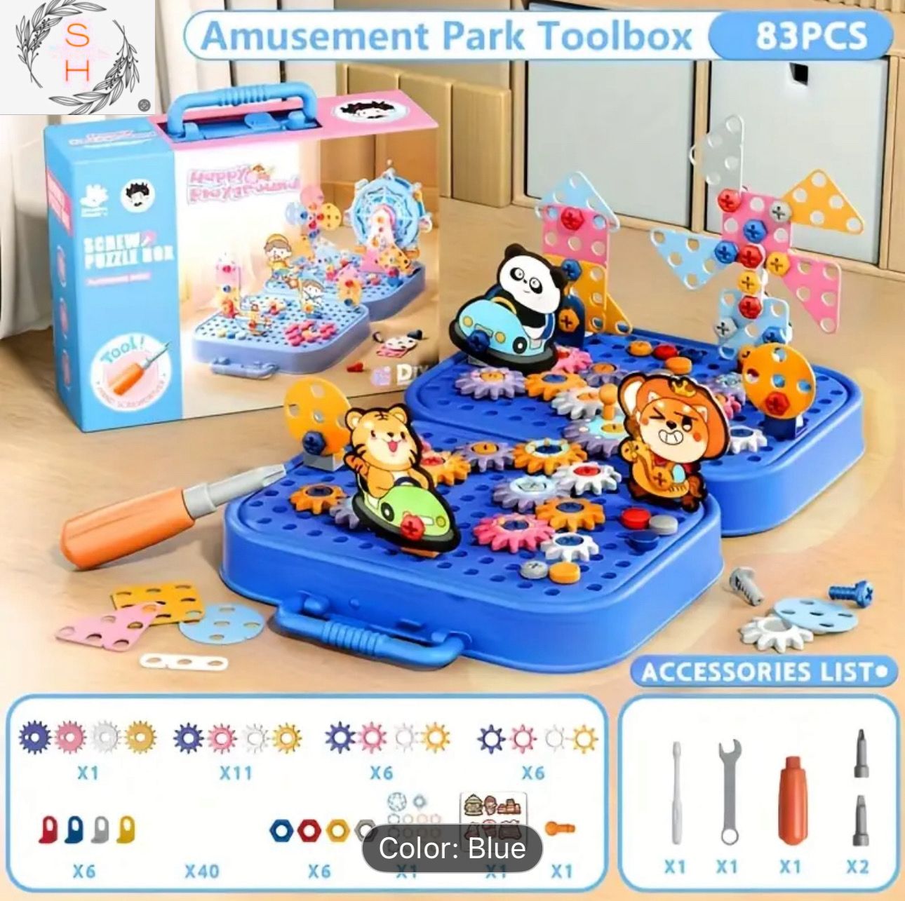 Screw Puzzle Box Hidden Mechanism Brain Teaser Gift
