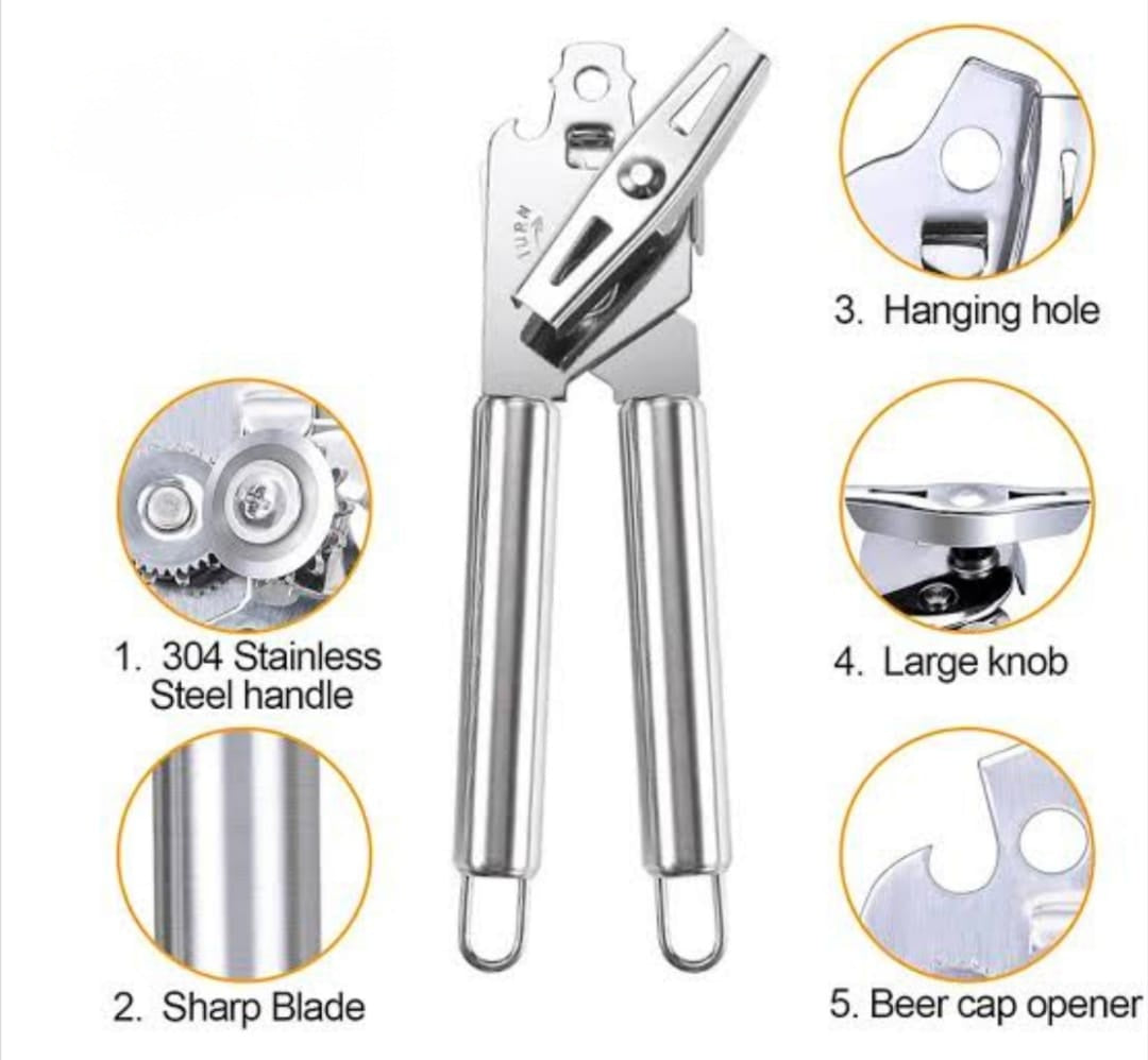 Sturdy Can Opener With Soft Grip Comfort Kitchen Tool