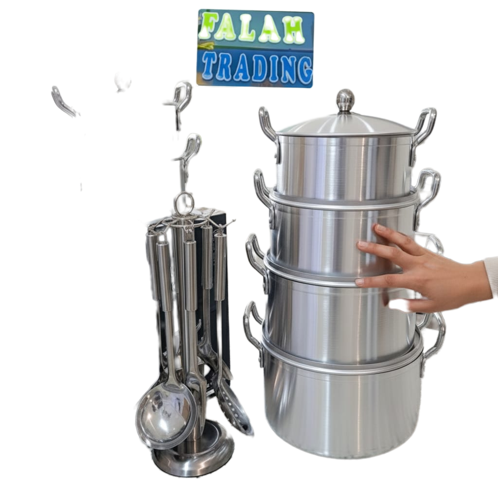 21 Piece Aluminum Pots Cookware Set For Everyday Cooking