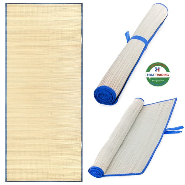Natural Straw Beach Mat Portable Outdoor Picnic Blanket
