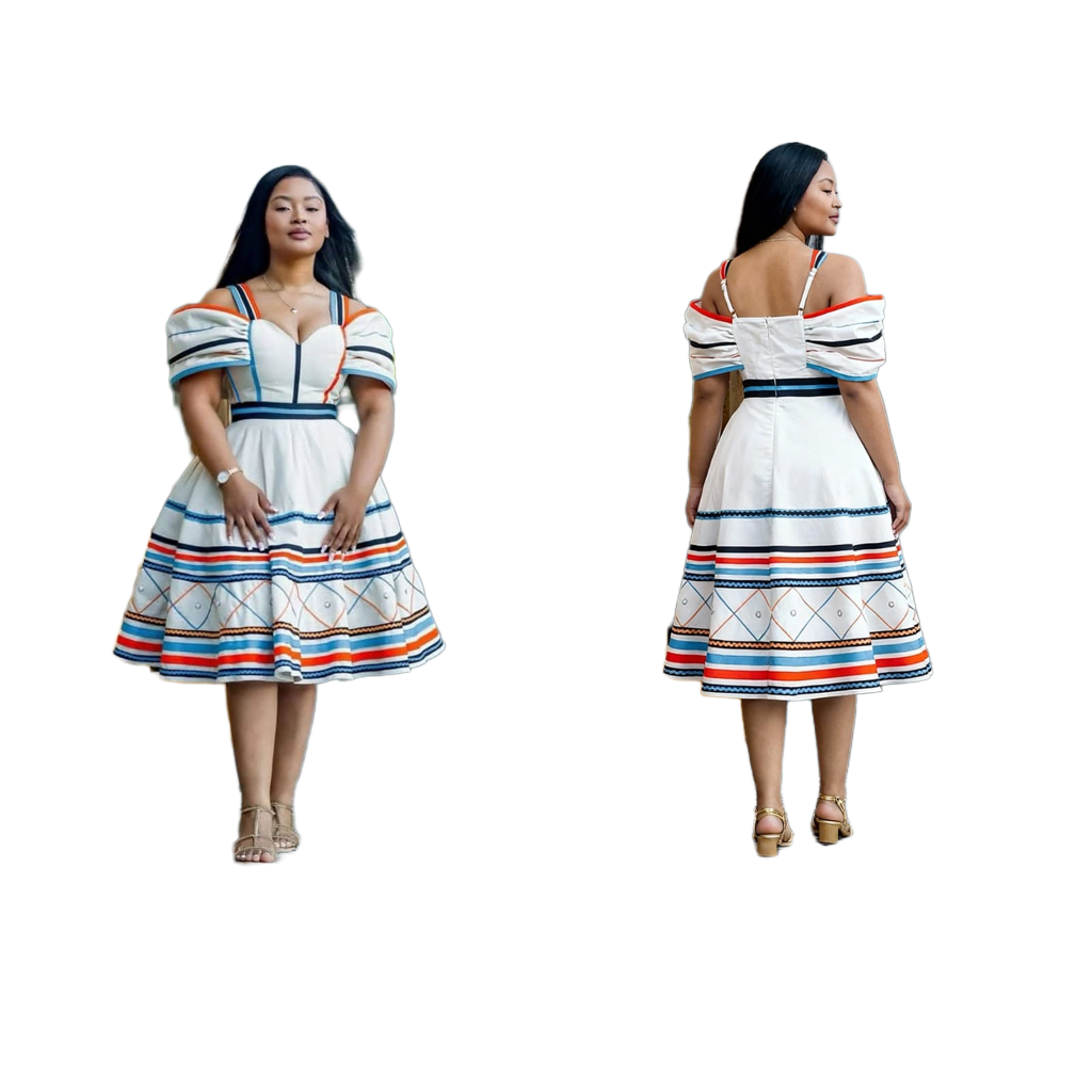 Elegant Striped Event Dress With Vertical Stripes For Cocktail Parties And Formal Occasions