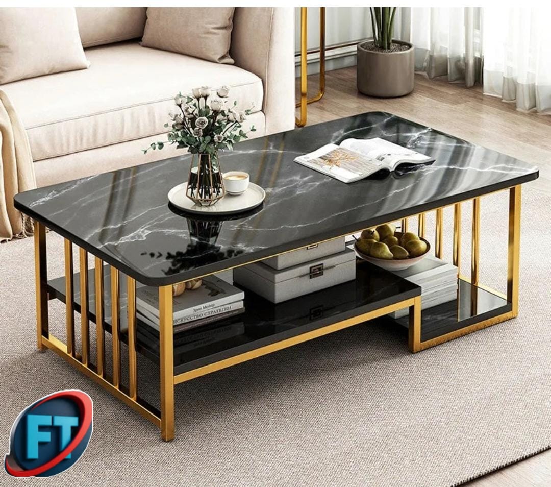 Rectangular Marble Top Coffee Table