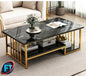 Rectangular Marble Top Coffee Table