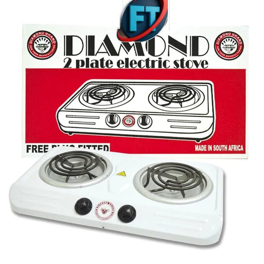 Diamond 2 Plate Spiral Electric Stove