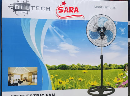 Bluetech Pedestal Fan BT 915 Ultra Quiet Stand Fan Home