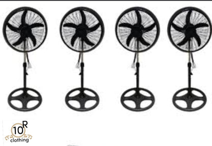 Three Speed Adjustable Pedestal Fan With Height Control