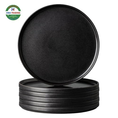 Black 1 Piece Plate Set for Dining and Entertaining