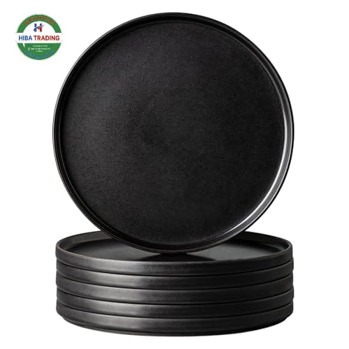 Black 1 Piece Plate Set for Dining and Entertaining
