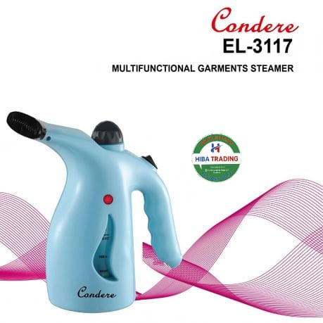 Condere Garment Steamer Blue for Quick Wrinkle Removal