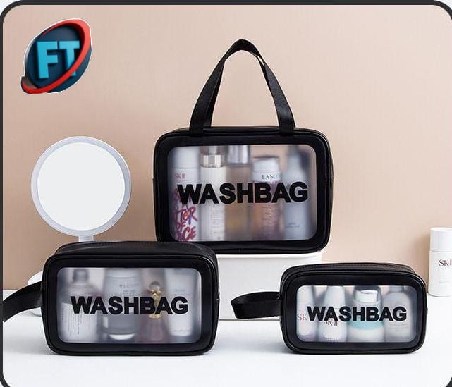 Three Piece Travel Wash Bag Set Waterproof Organizer