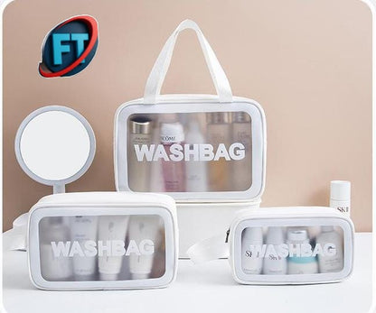 Three Piece Travel Wash Bag Set Waterproof Organizer