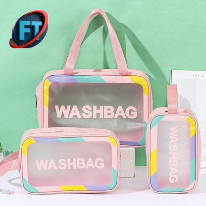 Three Piece Travel Wash Bag Set Waterproof Organizer