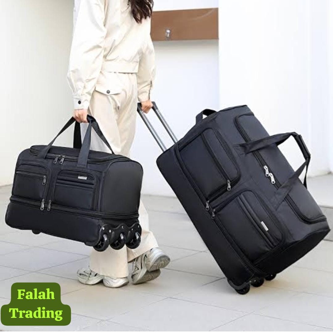 Medium Sized Travel Bag With Wheels Lightweight Luggage