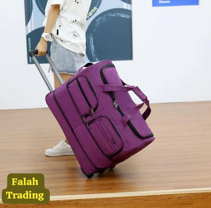 Medium Sized Travel Bag With Wheels Lightweight Luggage