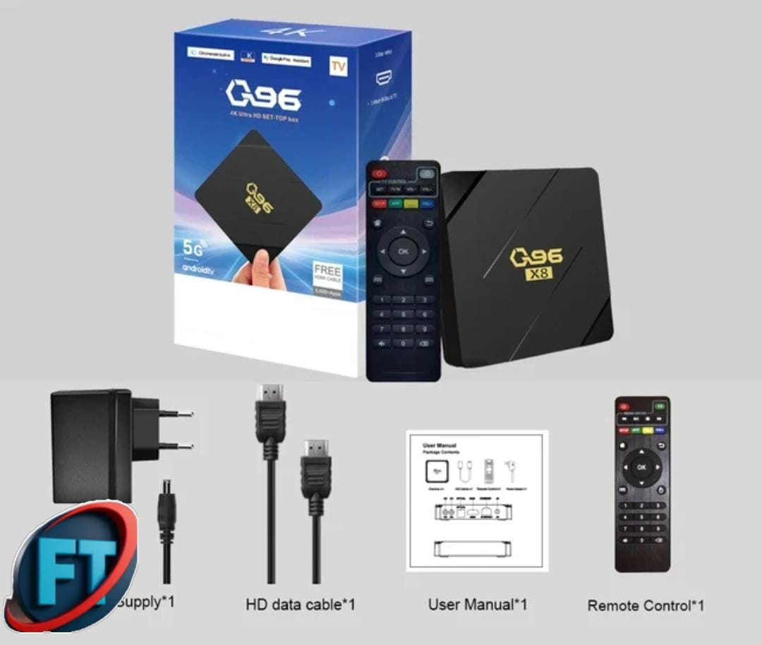 Q96x1 4K Ultra HD TV Box Set Top Streaming Media Player