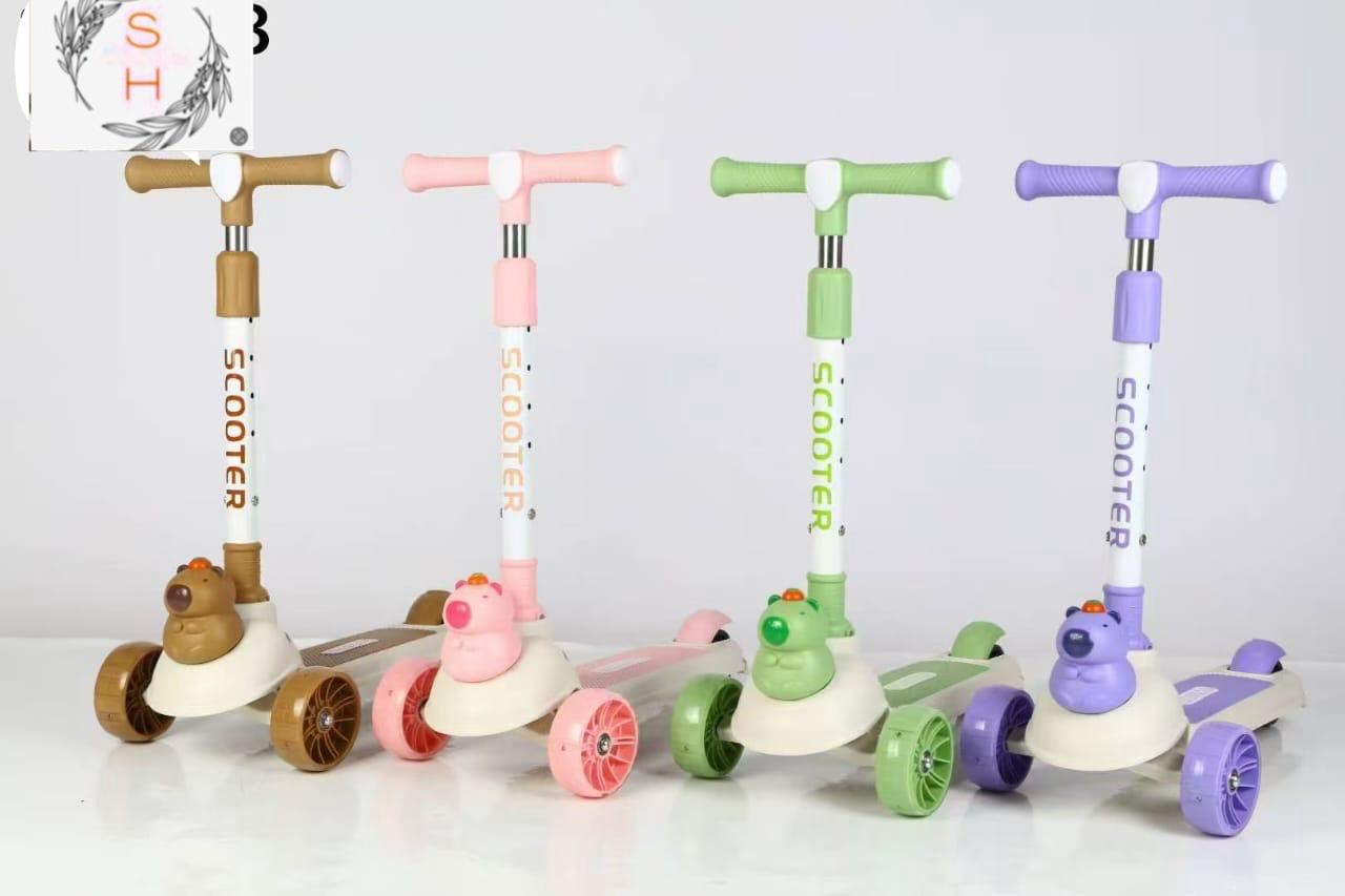 Kids Squirrel Head Scooter For Safe Fun Outdoor Ride