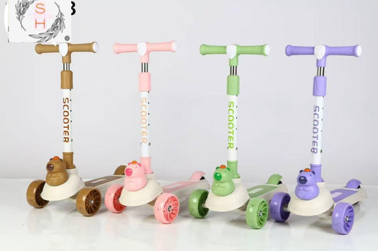 Kids Squirrel Head Scooter For Safe Fun Outdoor Ride