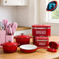 30 Piece Kitchen Combo Set Bread Bin Utensils Cast Iron