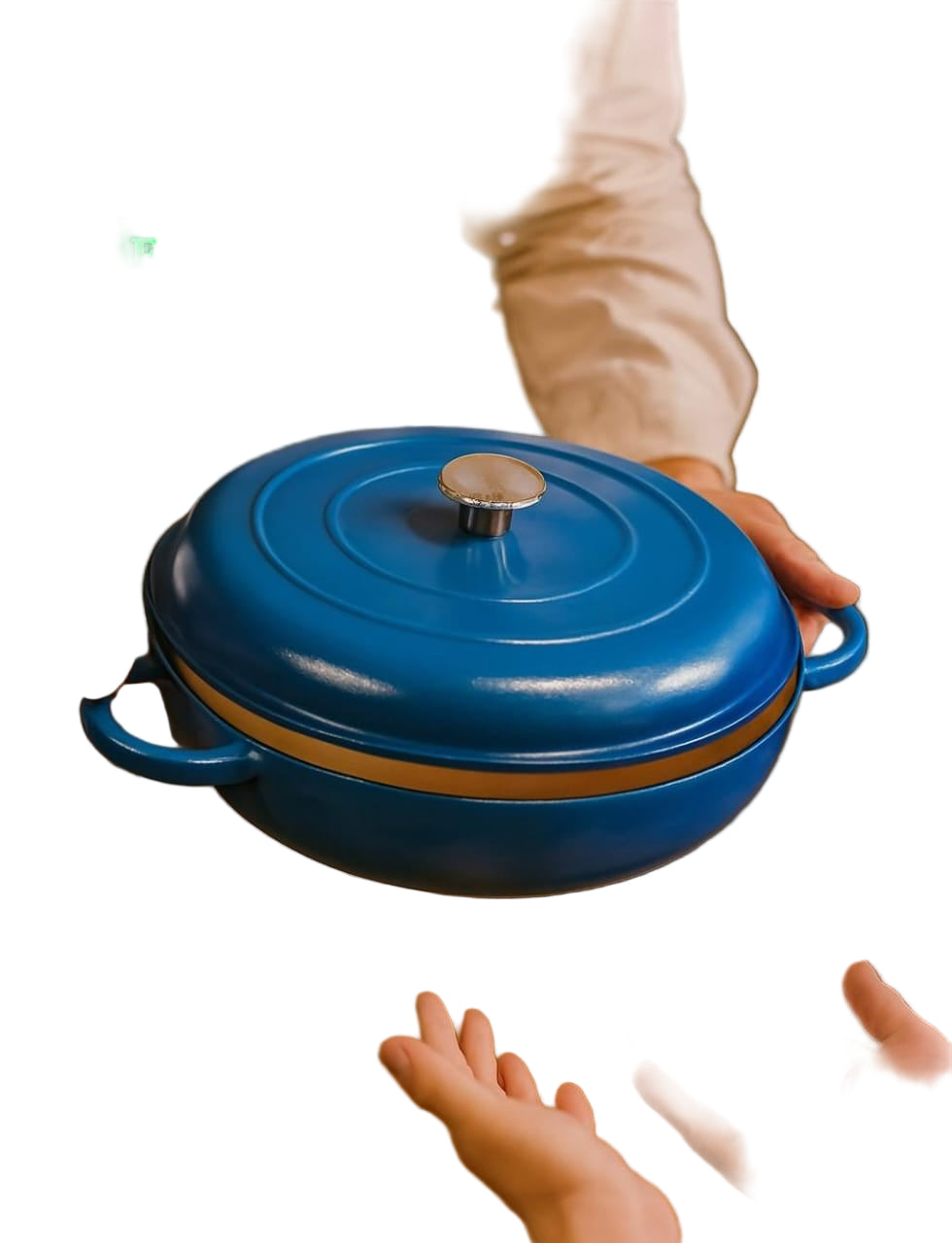 30cm Cast Iron Shallow Casserole for Searing and Braising