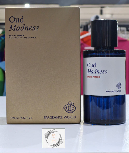 Fragrance World Oud Madness Eau De Parfum 60ml Luxury