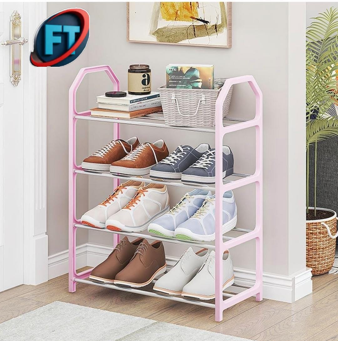 Compact 4 Level Shoe Shelf Organizer For Entryways