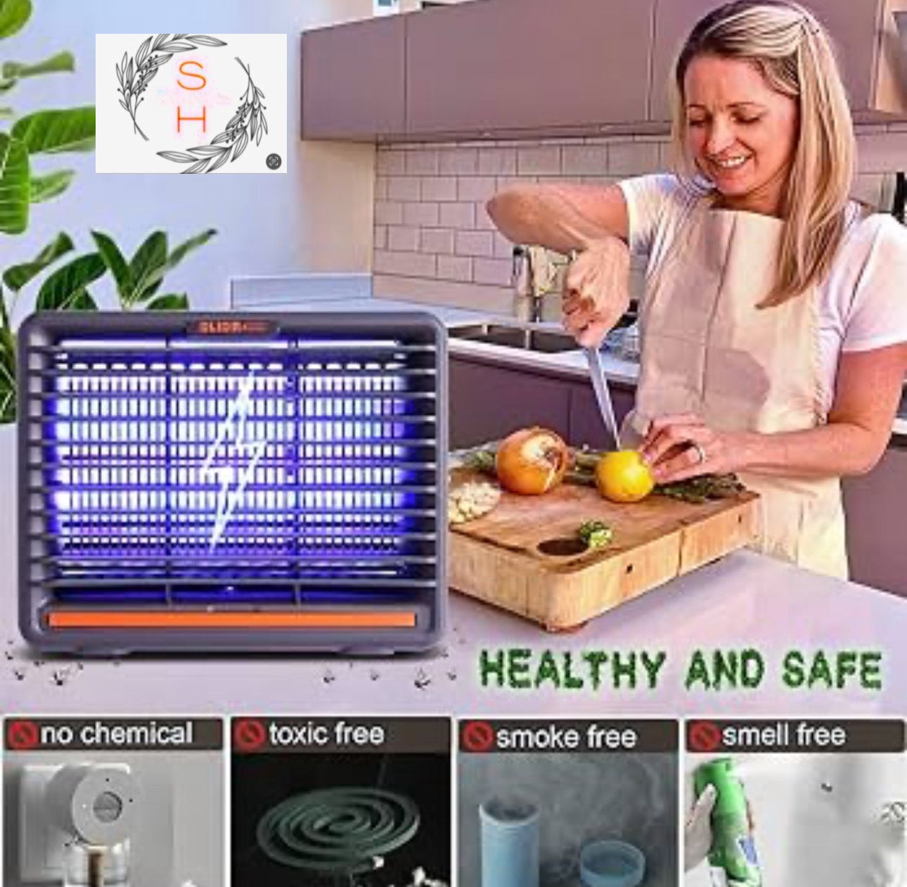 Electric Mosquito Lamp Insect Trap With UV Light Indoor