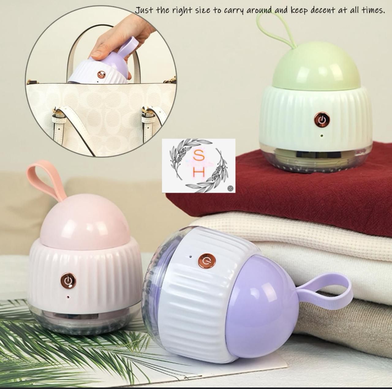 Rechargeable Lint Remover Dual Brush For Dust And Hair