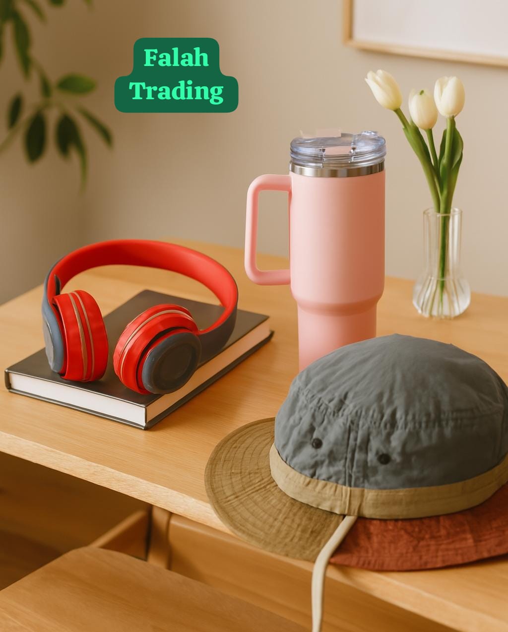 Cool Dude Summer Combo With Headphones Cup And Stylish Hat