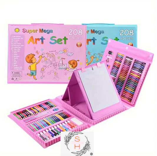 208 Piece Art Set With Pencils And Paints For All Ages
