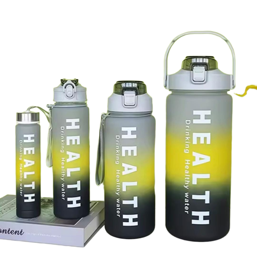 4 Pack Water Bottles Set Leakproof BPA Free Sports Bottle