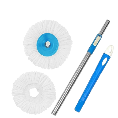 Spin Mop With 360 Degree Rotating Head And Wringer