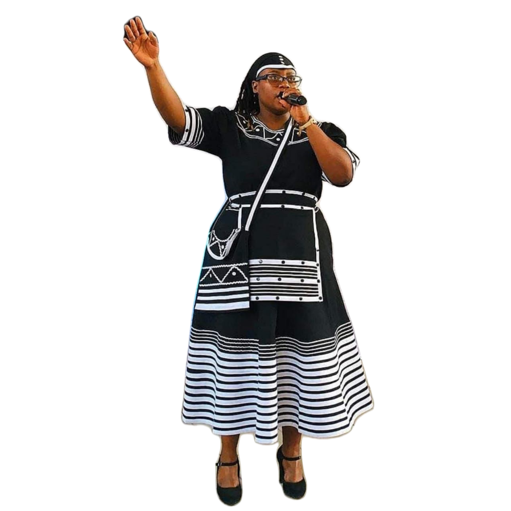 Xhosa Traditional Dress With Bold Beadwork And Patterns