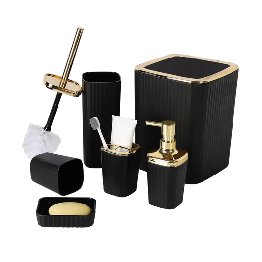 Luxurious 6 Piece Bathroom Set With Essential Accessories