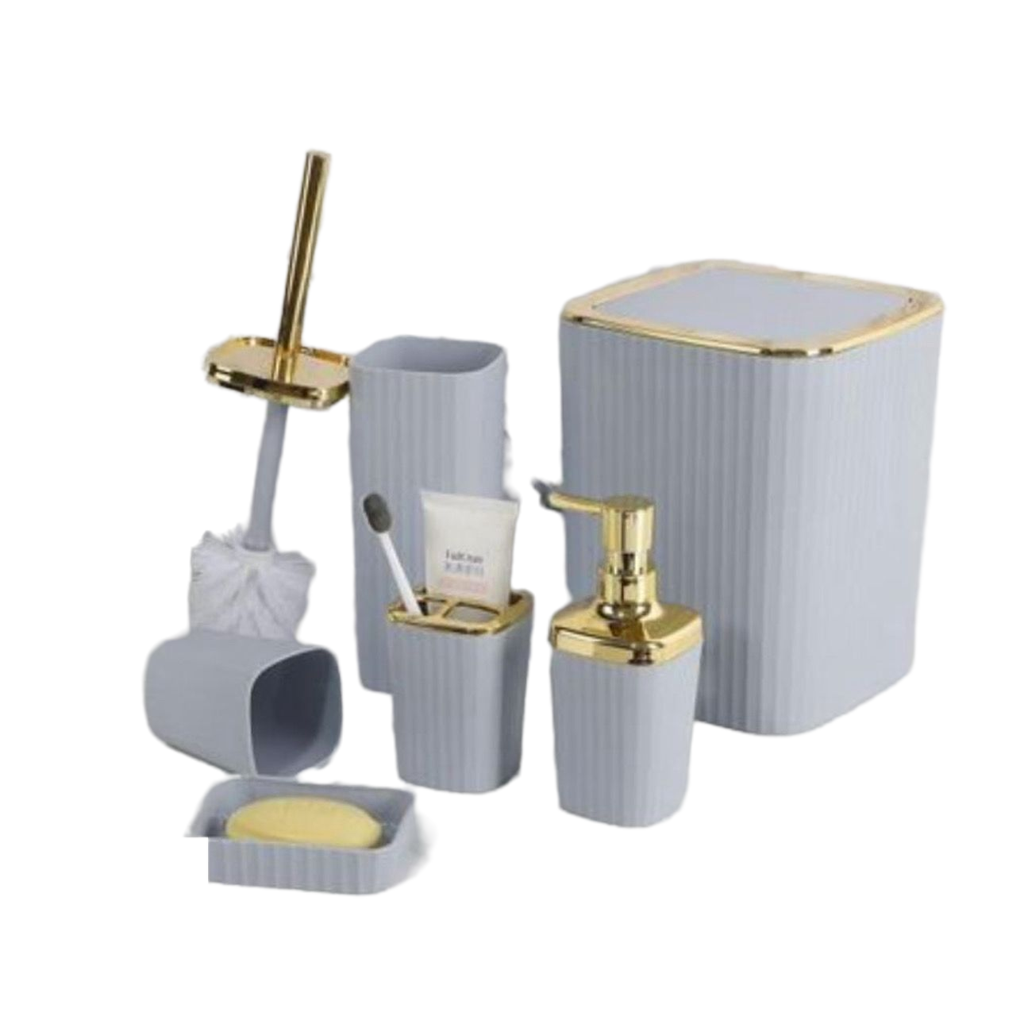 Luxurious 6 Piece Bathroom Set With Essential Accessories