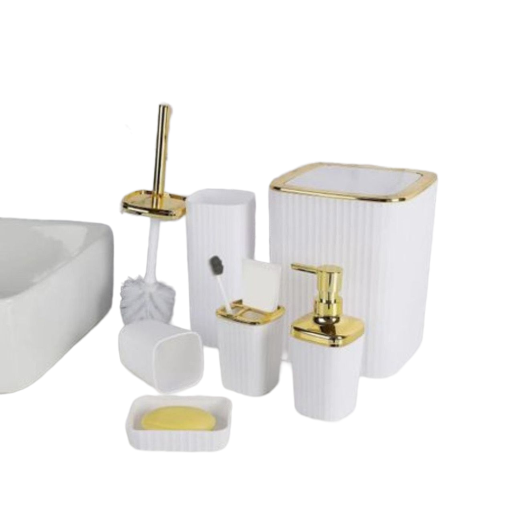 Luxurious 6 Piece Bathroom Set With Essential Accessories
