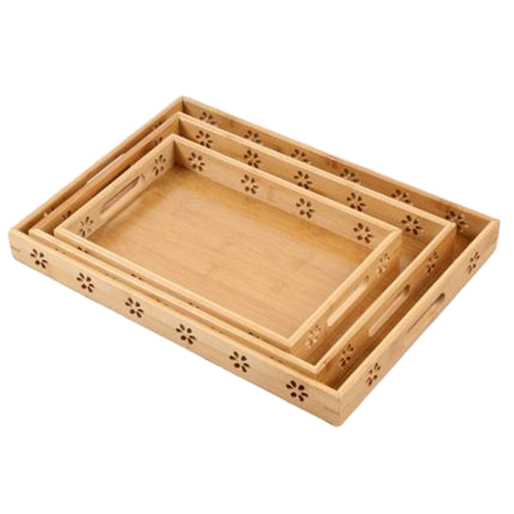 Elegant Serving Tray With Handles For Entertaining